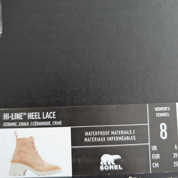 Sorel Women's Cream Hi-LineLace-Up Boots - Picture 2 of 3